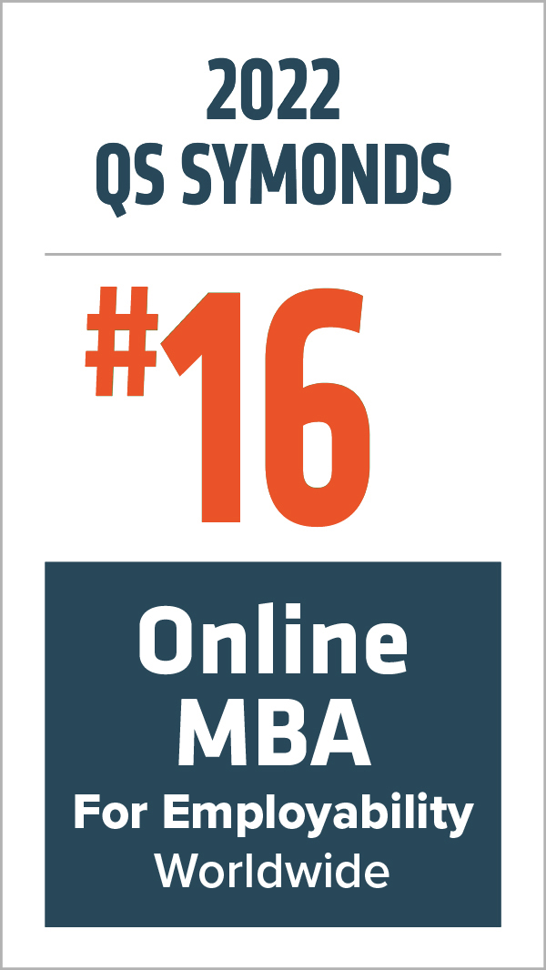 #16 Online MBA Nationwide - 2022 QS Online