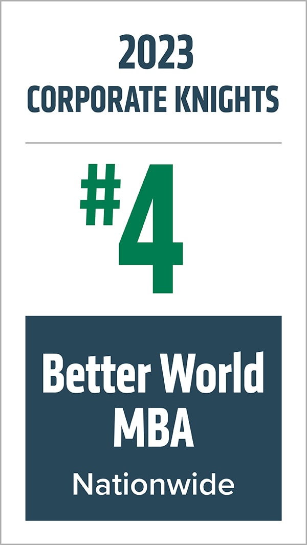 2023 Corporate Knights Better World MBA #4 Nationwide