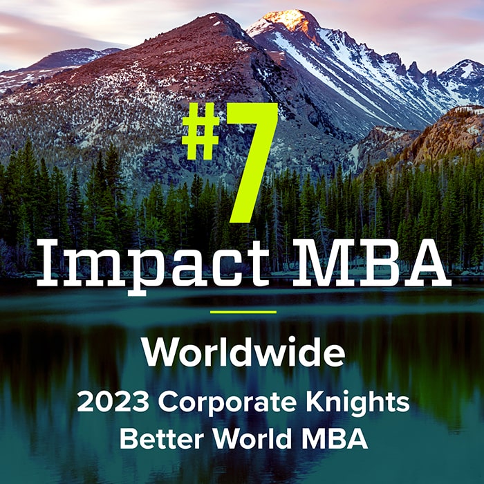 #7 Worldwide - 2023 Corporate Knights Better World MBA