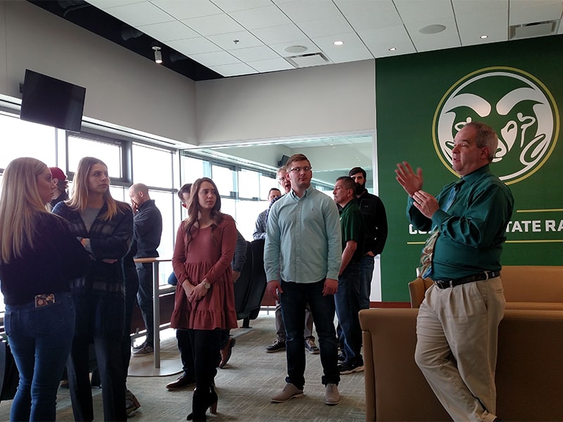 Supply chain students on a tour