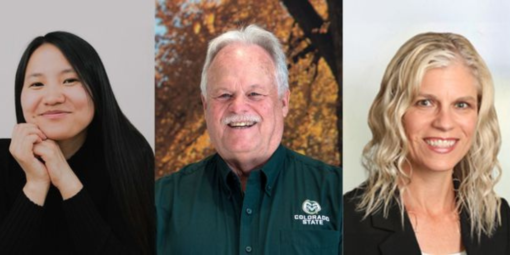 College of Business alumni (pictured left to right) Maya Seigel, Kevin Keefe and Lisa Hackard.