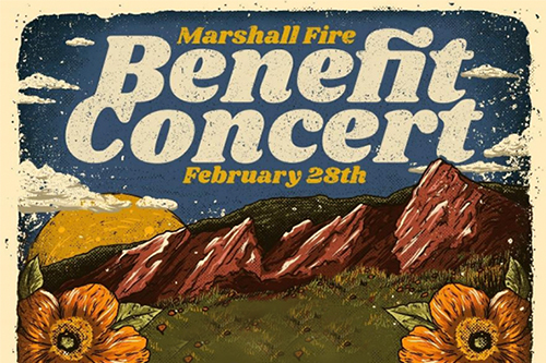 Marshall Fire Benefit Concert Poster