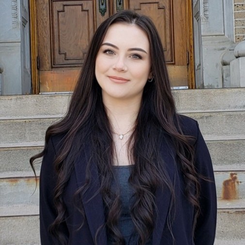 Rachel Salucci, the first alumni of the College's Impact MBA and Master of Finance Dual Degree program.