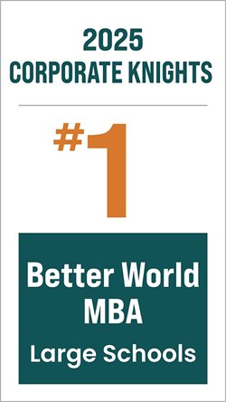 The CSU College of Business's Online MBA was ranked the best Better World MBA  among large schools by COrporate Knights.